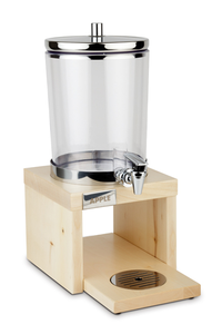 Dyspenser do soku z drewnianą podstawą 4 l, klon | APS, Bridge