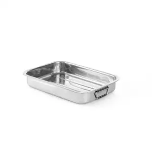 Brytfanna 385x275x60 mm, stal nierdzewna | HENDI, 508510