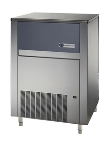 Kostkarka do lodu typu full cube 130 kg/24 h, pojemność zasobnika 65 kg, chłodzona wodą, 1,05 kW, 840x740x1075 mm | NTF, SL 280 W