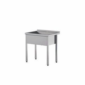 Stół przyścienny z basenem ze stali nierdzewnej, 900x600x850 mm, ECO Line | EDENOX, SBTW-963/1 PL