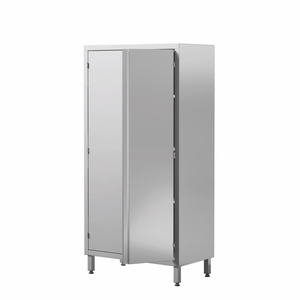 Szafa magazynowa ze stali nierdzewnej, drzwi skrzydłowe, 3 poziomy półek, 1200x600x1800 mm, ECO Line | EDENOX, SC2-126/18 3S HD