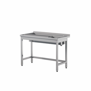 Stół przyścienny do obróbki produktów ze stali nierdzewnej, 1200x700x850 mm, ECO Line | EDENOX, WTP-127/1 PL