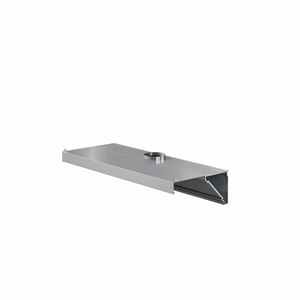 Okap przyścienny skośny ze stali nierdzewnej, 1600x700x450 mm, ECO Line | EDENOX, WEHO-1607/1