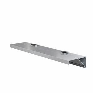 Okap przyścienny skośny ze stali nierdzewnej, 3100x800x450 mm, ECO Line | EDENOX, WEHO-3108/2