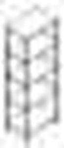 Regał spawany z półkami przestawnymi ze stali nierdzewnej, 700x600x1800 mm, ECO Line | EDENOX, SSAF-76/18 5S