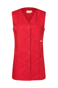 Tunika medyczna bez rękawów, rozmiar 46, czerwona | KARLOWSKY, Sara