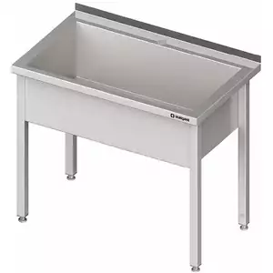 Stół z basenem jednokomorowym 800x600x850 mm | STALGAST, 981336080