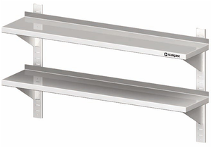 Półka wisząca przestawna podwójna 1300x300x660 mm | STALGAST, 981773130