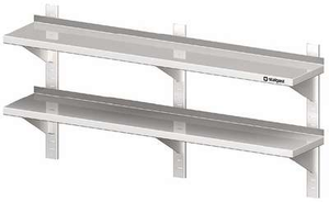 Półka wisząca przestawna podwójna 1500x400x660 mm | STALGAST, 981784150