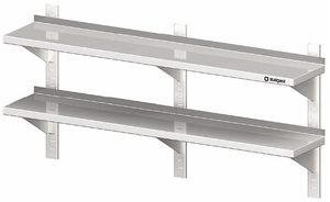 Półka wisząca przestawna podwójna 1400x400x660 mm | STALGAST, 981784140