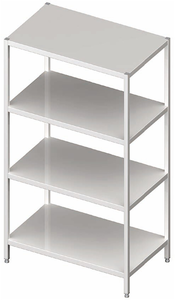 Regał magazynowy półki pełne, 800x600x1800 mm | STALGAST, 981856080