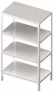 Regał magazynowy półki pełne 700x400x1800 mm | STALGAST, 981884070