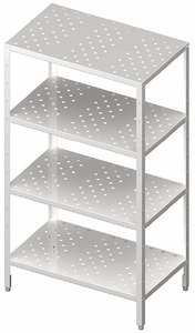Regał magazynowy półki perforowane 1000x500x1800 mm | STALGAST, 981895100