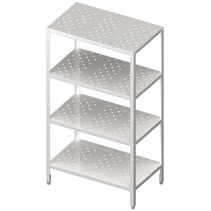 Regał magazynowy półki perforowane 900x400x1800 mm | STALGAST, 981894090