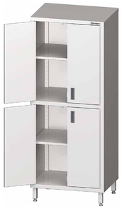 Szafa magazynowa z drzwiami skrzydłowymi 900x700x2000 mm | STALGAST, 981577090