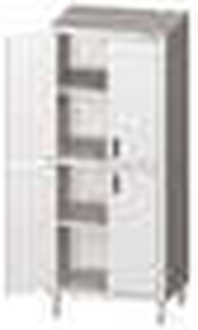 Szafa magazynowa z drzwiami skrzydłowymi 1100x500x2000 mm | STALGAST, 981575110