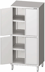 Szafa magazynowa z drzwiami skrzydłowymi 700x600x1800 mm | STALGAST, 981566070