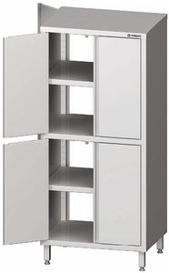 Szafa przelotowa z drzwiami skrzydłowymi 700x700x2000 mm | STALGAST, 981597070