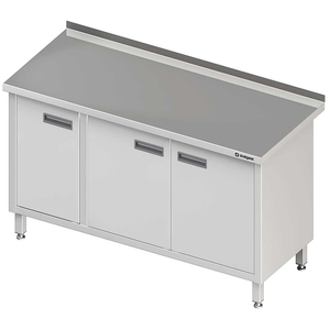 Stół przyścienny z drzwiami skrzydłowymi 1400x700x850 mm | STALGAST, 980167140