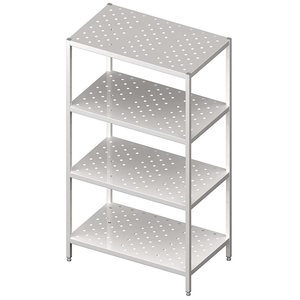Regał magazynowy półki perforowane 1200x600x1800 mm | STALGAST, 981896120