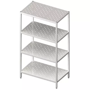 Regał magazynowy półki perforowane 1200x400x1800 mm | STALGAST, 981894120