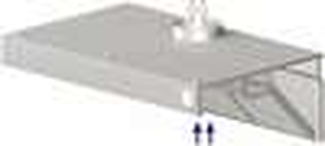 Okap przyścienny skośny 3000x900x450 mm | STALGAST, 9820809300