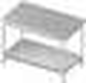 Stół centralny z półką 1200x700x850 mm | STALGAST, 980107120