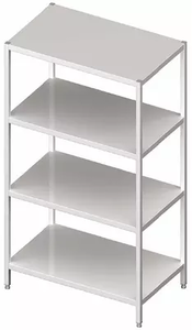 Regał magazynowy półki pełne 1400x600x1800 mm | STALGAST, 981856140