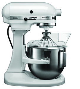 Mikser planetarny 5 l, 0,315 kW, 230 V, 340x410x260 mm, biały | KITCHEN AID, Heavy Duty