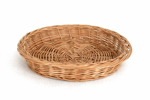 Koszyk wiklinowy do pieczywa, okrągły o średnicy 380 mm | TOMGAST, SZ-3800