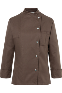 Bluza kucharska damska, rozmiar 48, jasnobrązowa | KARLOWSKY, Larissa