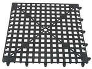 Ociekacz, siatka barmańska 330x330 mm, czarny | WORLD GROUP, T-TB10BLK