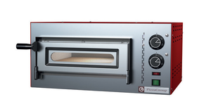 Jednokomorowy piec do pizzy ze stali nierdzewnej sterowany manualnie, 1x pizza 340 mm | PIZZA GROUP, M35/17