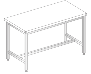 Stół do pracy z płytą poliamidową 1300x600x850 mm | DORA METAL, DM-3160