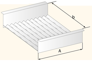 Ociekacz 400x700 mm | DORA METAL, DM-3246