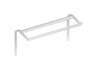 Nadstawka jednopoziomowa na kosze 1600x580x580 mm | DORA METAL, GT-3280