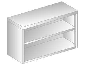 Szafka wisząca otwarta 1300x400x600 mm | DORA METAL, GT-3313