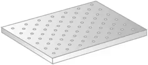 Półka do regału skręcanego 1000x600 mm, perforowana | DORA METAL, DM-3338.2