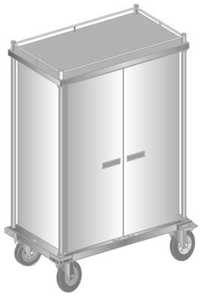 Wózek do transportu tac termoizolacyjnych 1080x630x1630 mm | DORA METAL, DM-3431