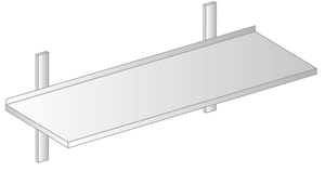Półka wisząca 1700x300x250 mm | DORA METAL, GT-3501