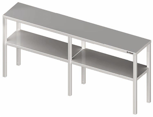 Nadstawka na stół podwójna 1600x300x700 mm | STALGAST, 981943160