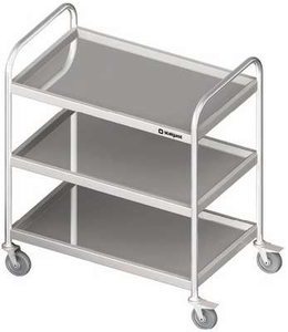 Wózek kelnerski trzypółkowy 1100x600x950 mm | STALGAST, 982036110