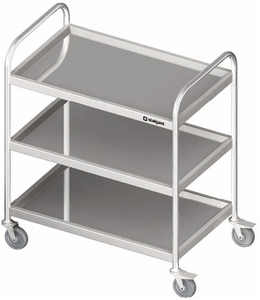 Wózek kelnerski trzypółkowy 800x500x950 mm | STALGAST, 982035080