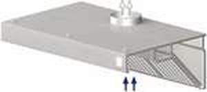 Okap przyścienny skośny 2000x1100x450 mm | STALGAST, 9820811200