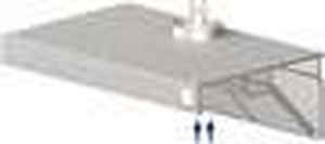 Okap przyścienny skośny 1700x1200x450 mm | STALGAST, 9820812170