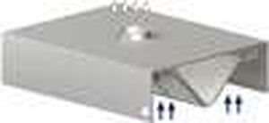 Okap centralny skrzyniowy 1000x1800x450 mm | STALGAST, 9820918100