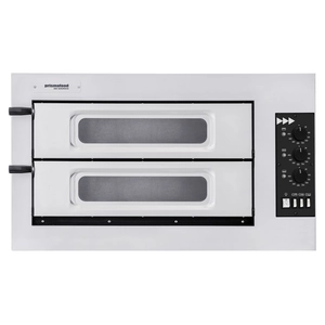Piec do pizzy dwukomorowy 2xpizza 45 cm, 915x621x527 mm | HENDI, Vetro