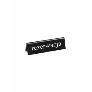 Tabliczka informacyjna "Rezerwacja" w języku anglielskim, dwustronna | HENDI, 663462