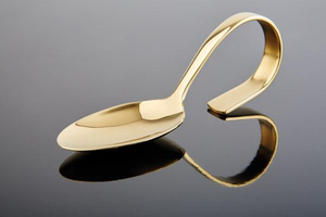 Łyżka przystawkowa ze stali nierdzewnej, kolor złota | APS, Classic