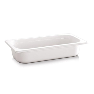 Pojemnik prostokątny z melaminy GN 1/3 325x176x100 mm, biały | APS, EcoLine